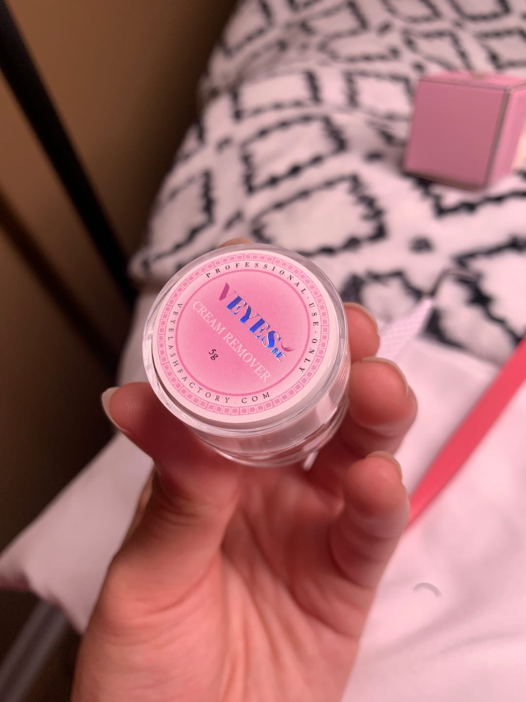 Customer photo review of Eyelash Cream Remover