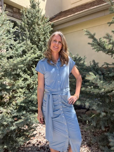 Customer photo review of Brigitte Brianna Barcelona Dress