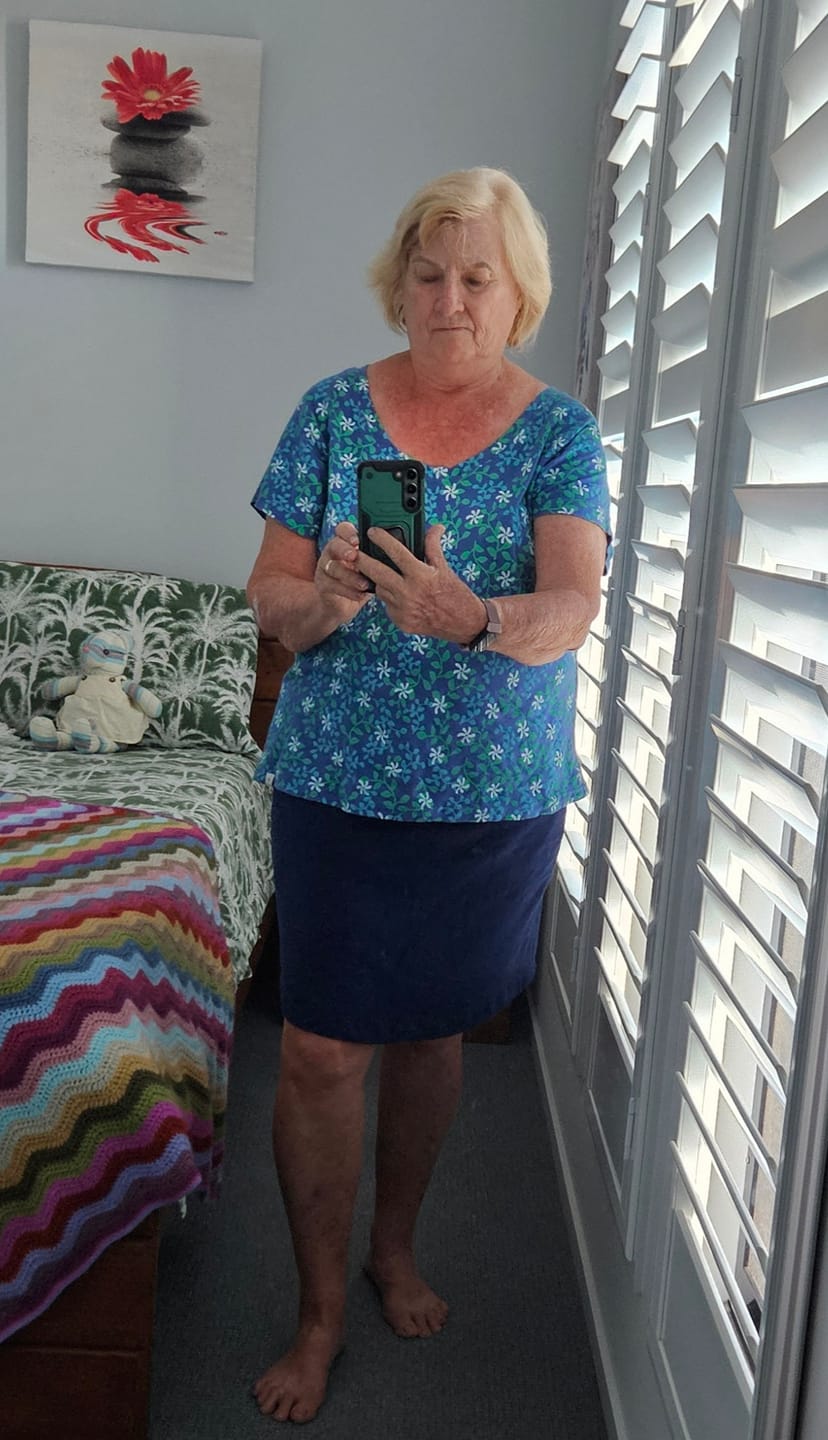 Customer photo review of Kauai Cotton Beach Tee