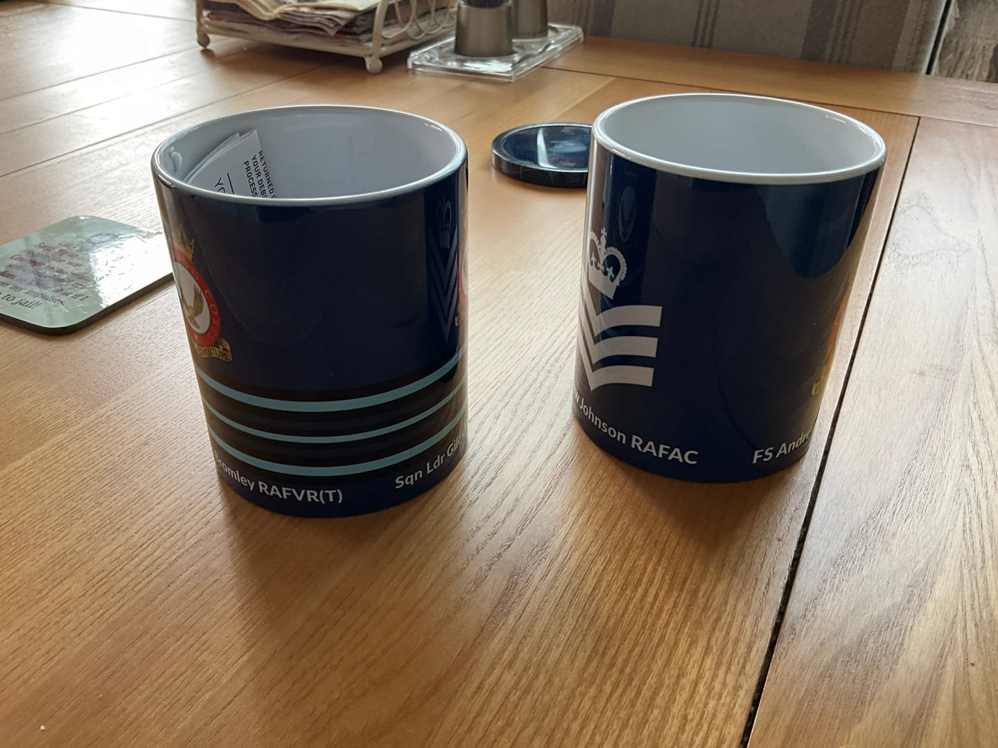 Customer photo review of Personalised RAF Officer Mug