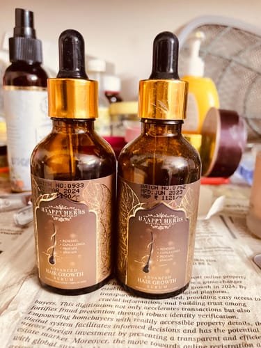 Customer photo review of Advance Hair Growth Serum