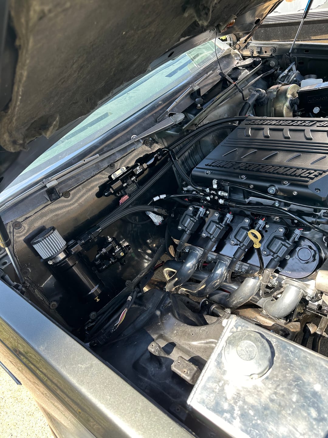 Customer photo review of Motion Raceworks Top Loader Billet Catch Can KIT 32-100K