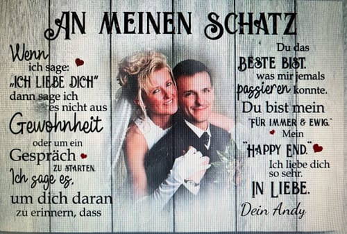 Customer photo review of Mein Happy End (an sie) - Paar-Leinwand