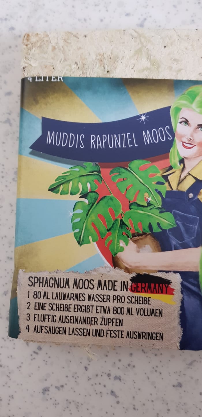 Customer photo review of Sphagnum Moos - Muddis Rapunzel Moos aus Deutschland