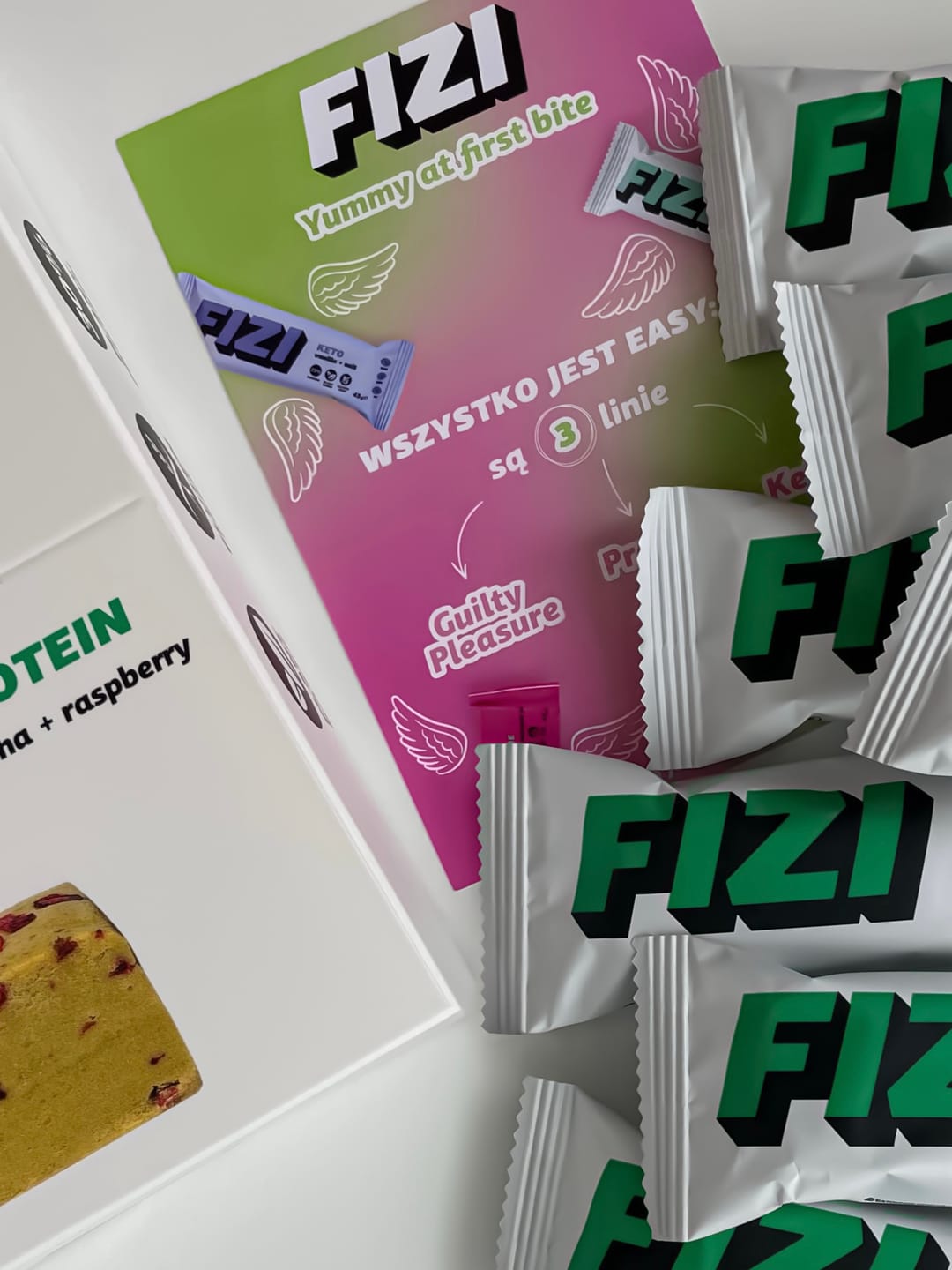 Customer photo review of BATON PROTEINOWY "MATCHA + RASPBERRY"