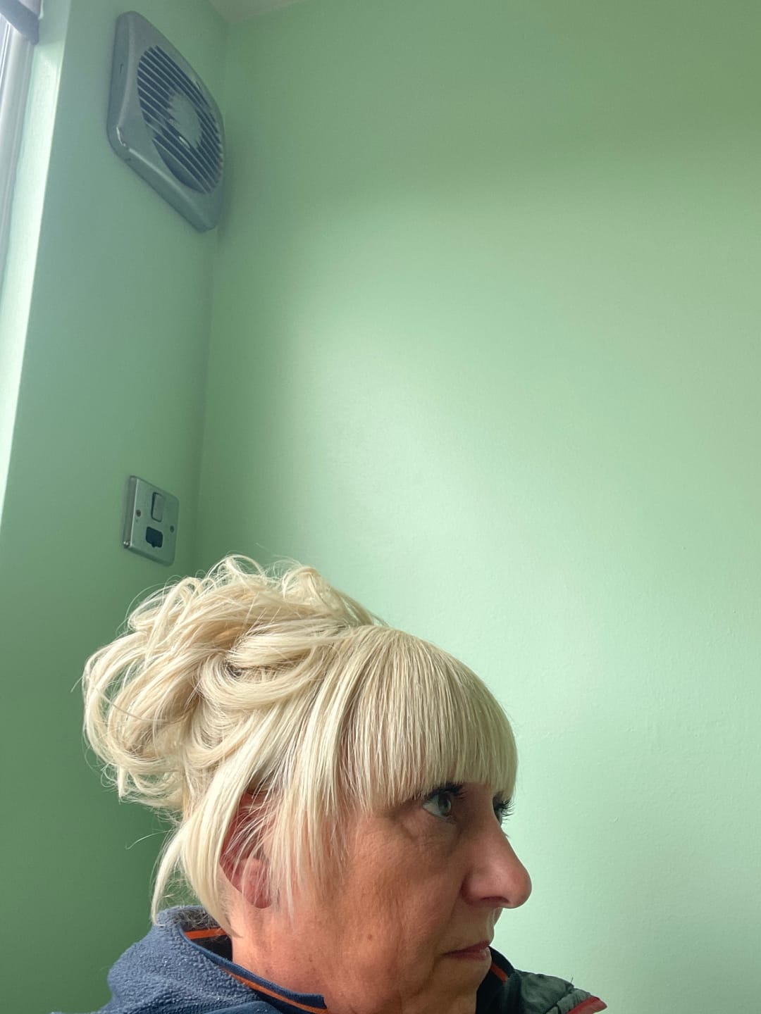 Customer photo review of Stranded Messy Scrunchie Bun - Duo Pack - Curly & Flicky Styles #1001 Polar Star