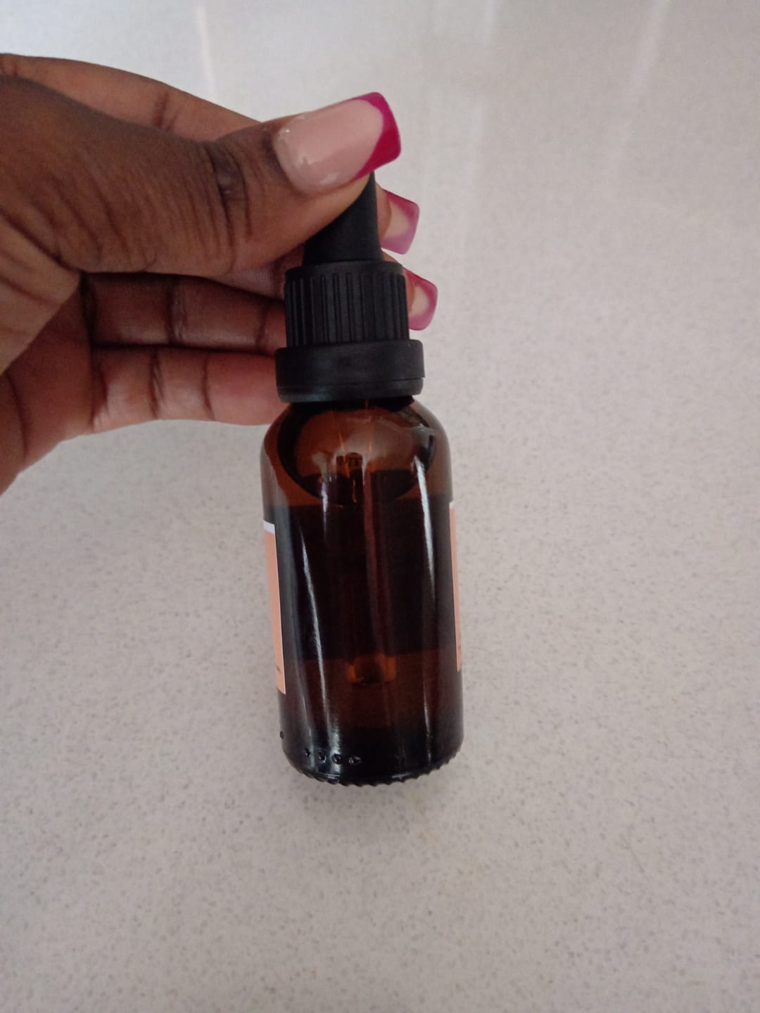 Customer photo review of 30 ml Glass Amber Bottle (18 mm neck) - No Closure