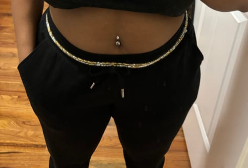 Customer photo review of BEST SELLER  Gold Treasure African Waist beads - Get 5 for 50% Off at checkout 🔥