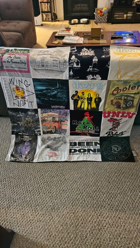 T-shirt quilt from university of nevada las vegas by Paula from NV