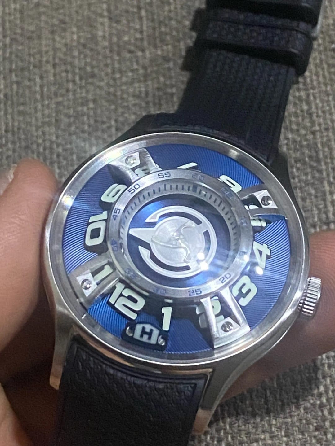 Customer photo review of Bubble Engine Star Ship Automatic Watch
