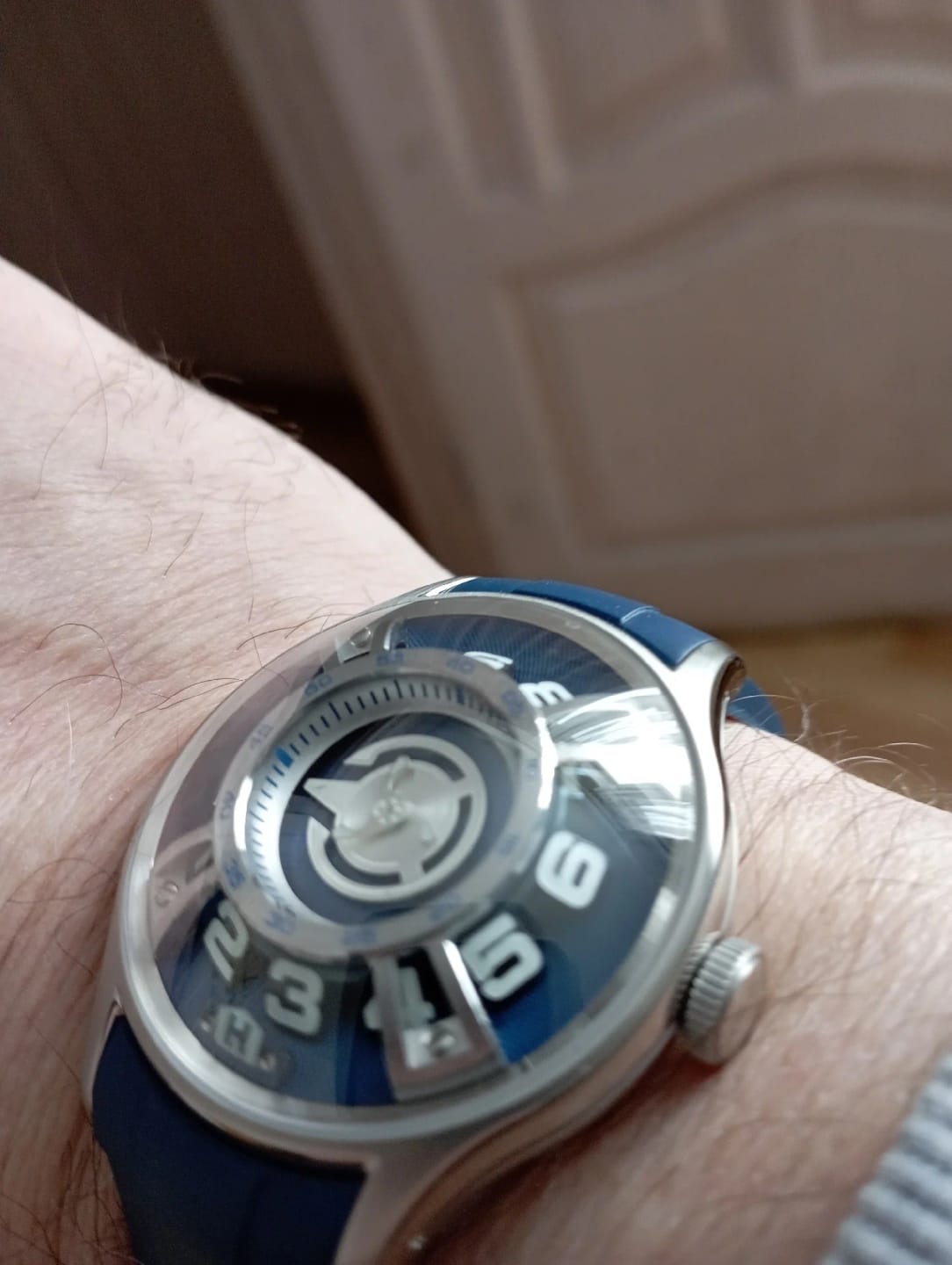 Customer photo review of Bubble Engine Star Ship Automatic Watch