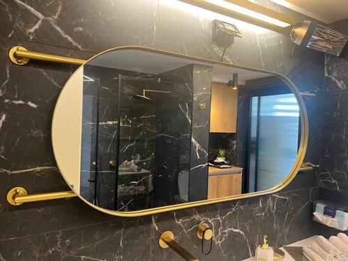 Customer photo review of מראה אובלית לפי מידה