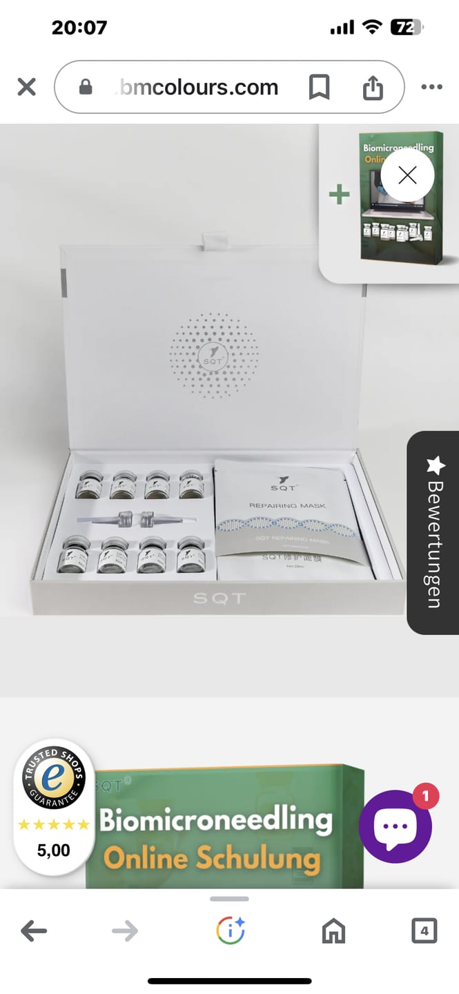 Customer photo review of SQT Biomicroneedling Testset inkl. Online Schulung