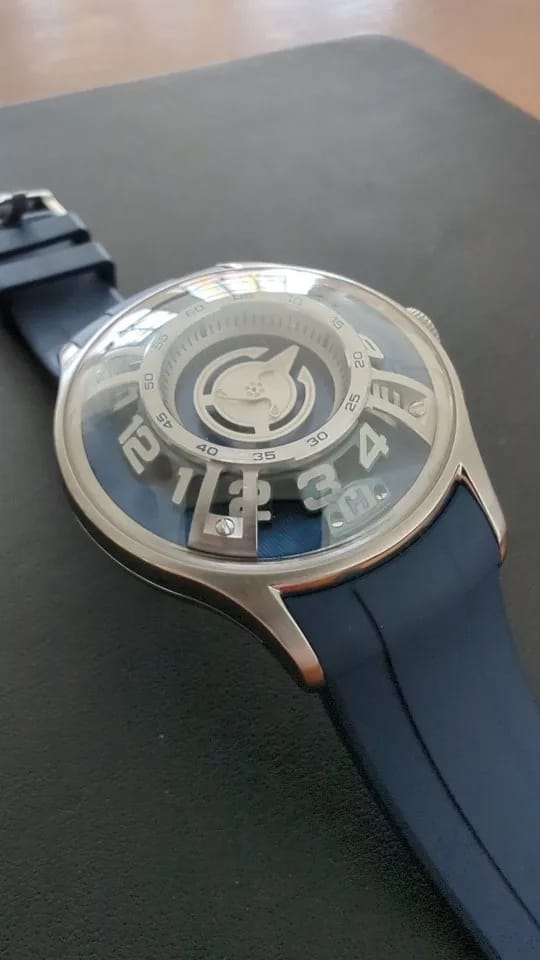 Customer photo review of Bubble Engine Star Ship Automatic Watch
