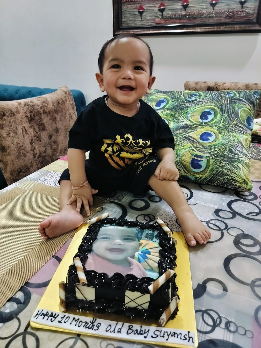 Customer photo review of Customized Photo Cake