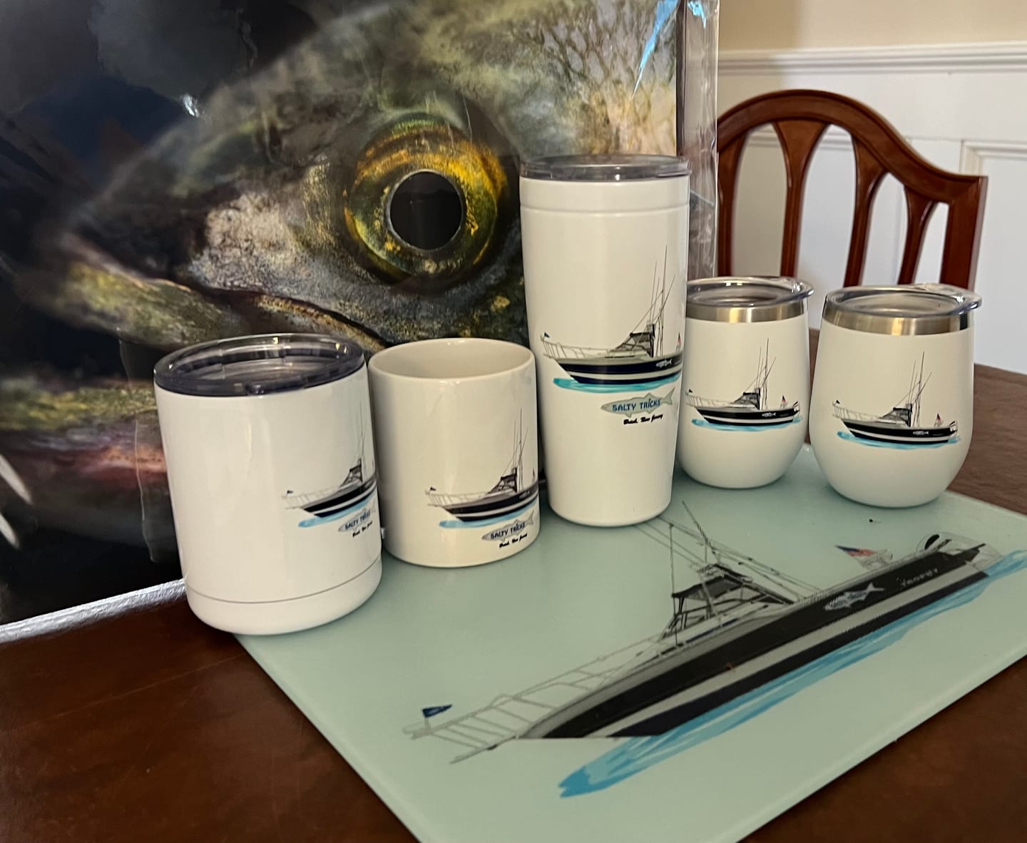 Customer photo review of Custom Wine Tumblers