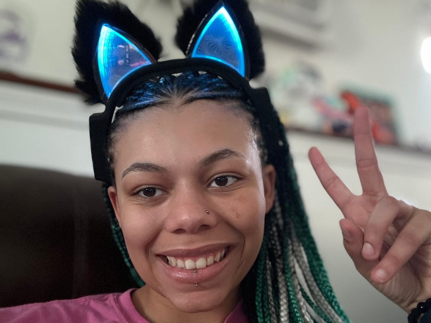 Customer photo review of LED Infinity Mirror Cat Ears