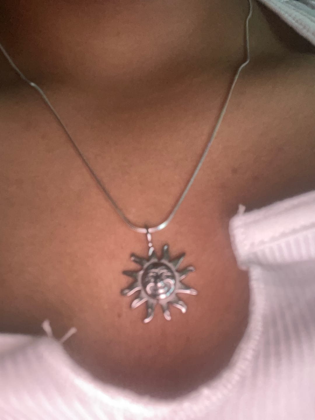 Customer photo review of AZTEC SUN PENDANT