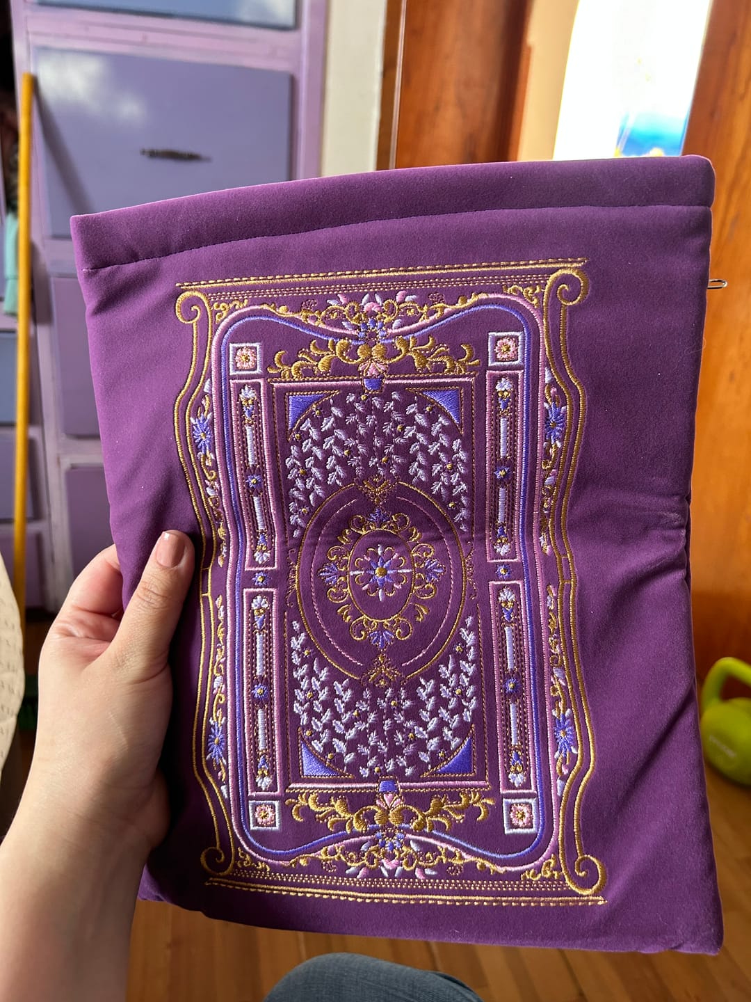 Customer photo review of Once Upon a Time Book & iPad Sleeve - Purple