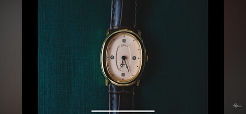 Customer photo review of Oval Bubble Diamond Watch