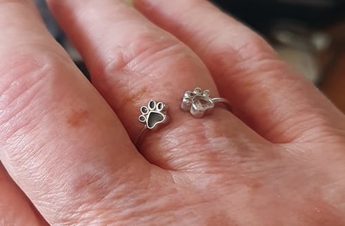 Customer photo review of Paw Embrace Ring