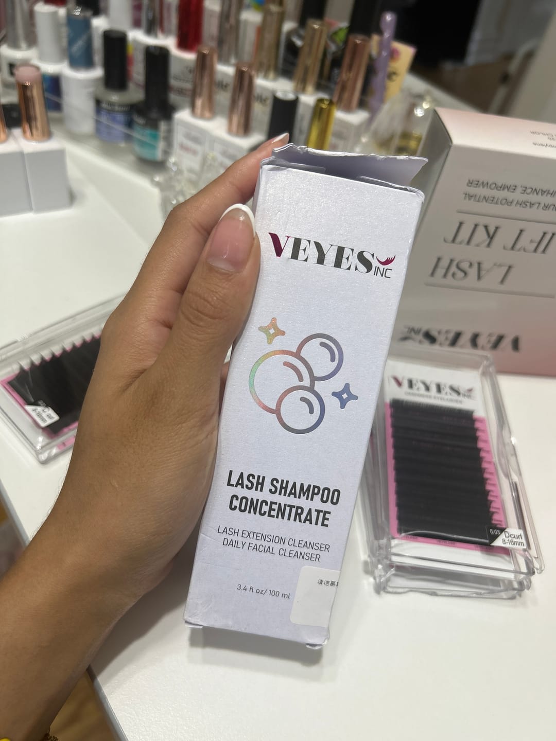 Customer photo review of Lash Shampoo Concentrate 100ML