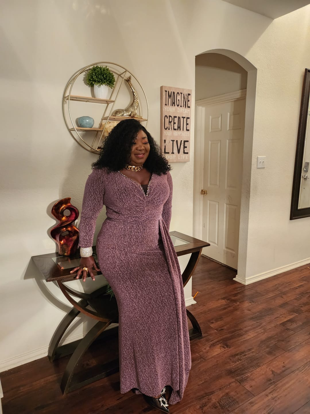 Customer photo review of IMANI EXCLUSIVE OCCASION DRESS