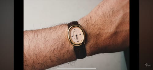 Customer photo review of Oval Bubble Diamond Watch