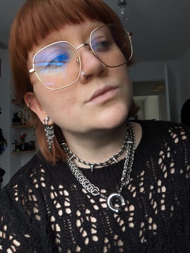 Customer photo review of Piercing Choker