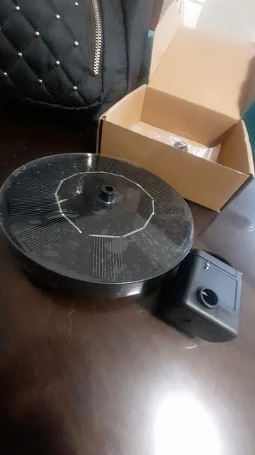 Customer photo review of Solar Water Fountain