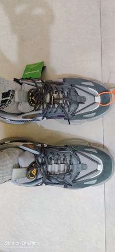 Customer photo review of Rocket Boost Grey High Heel Funky Designer Low Top Sneakers