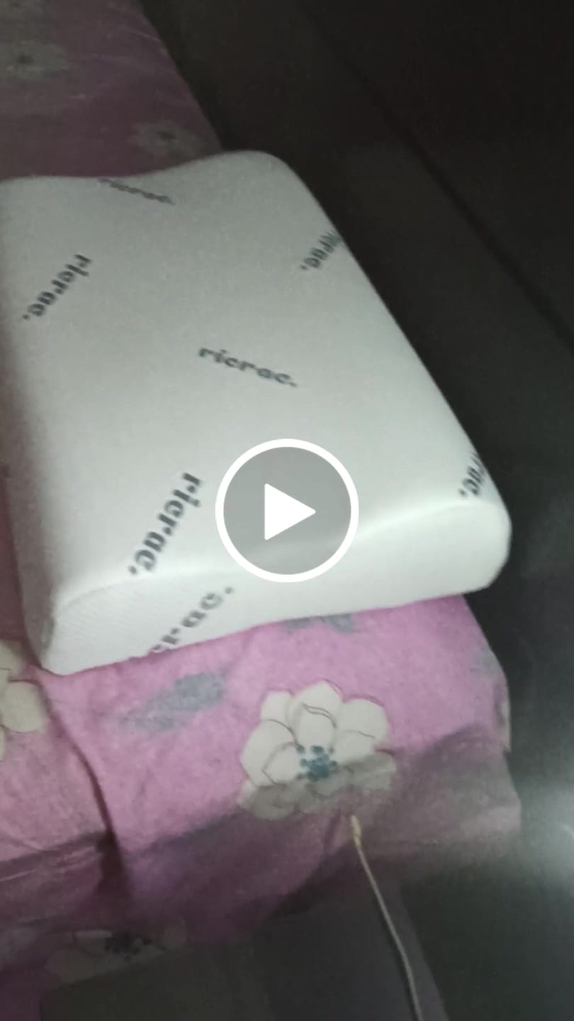 Customer video review of Wavy Memory Foam Pillow