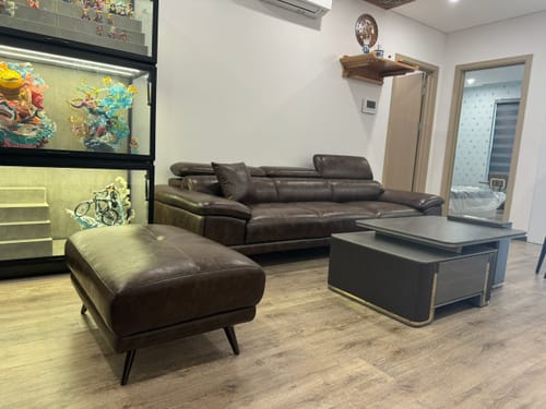 Customer photo review of ENZO - Sofa văng da tựa gật gù