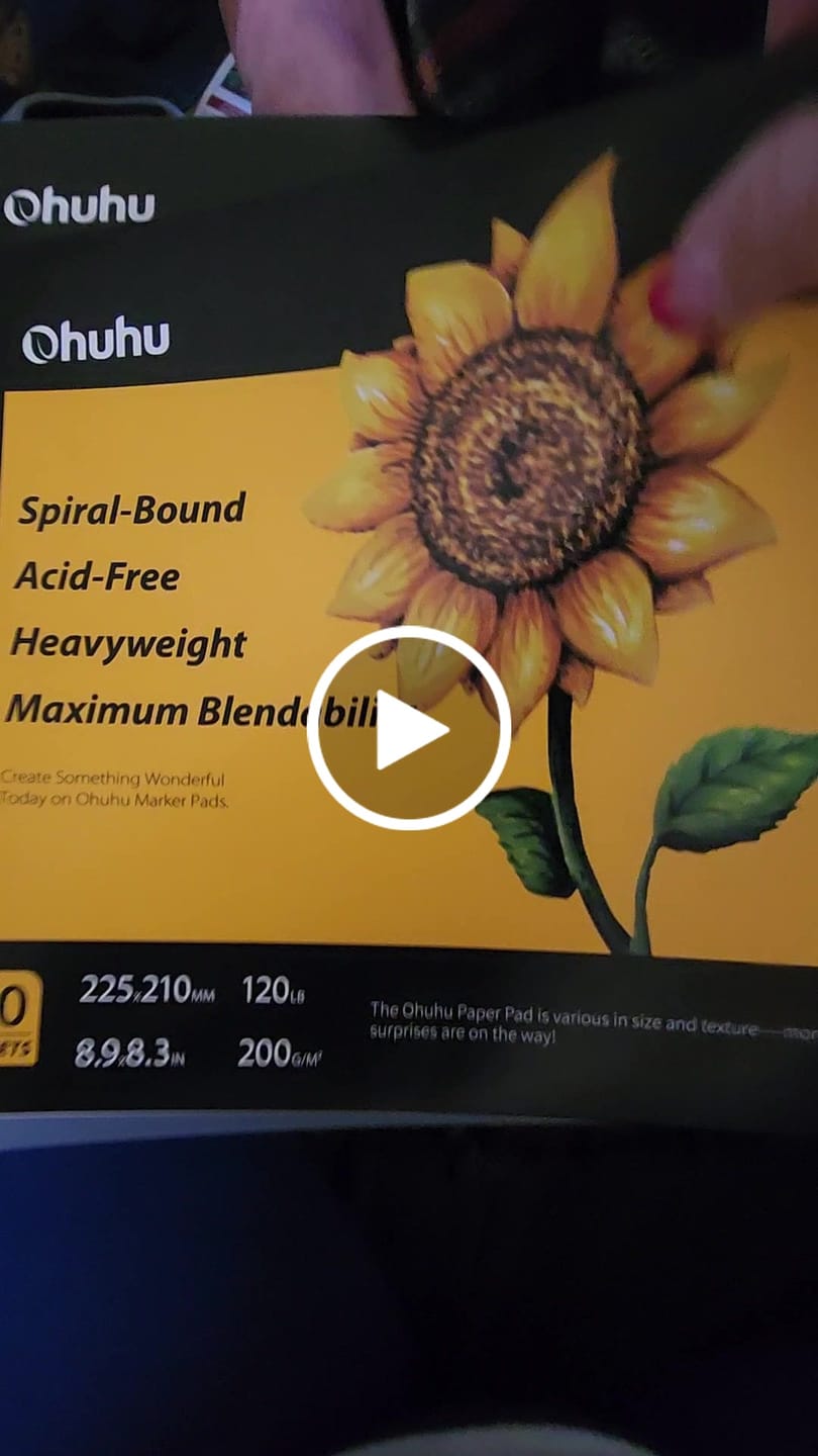 Customer video review of Ohuhu Spiral-Bound Mix Media Pad for Multiple Techniques
