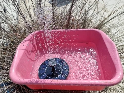 Customer photo review of Solar Water Fountain