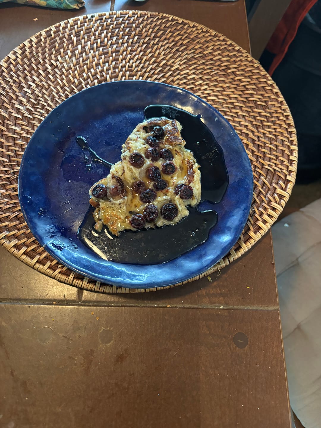 Customer photo review of Cousin T's Gourmet Blueberry Pancake Mix