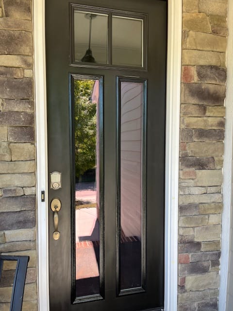 Customer photo review of Clear 1 Lite Glass and Frame Kit (Full Sidelite)