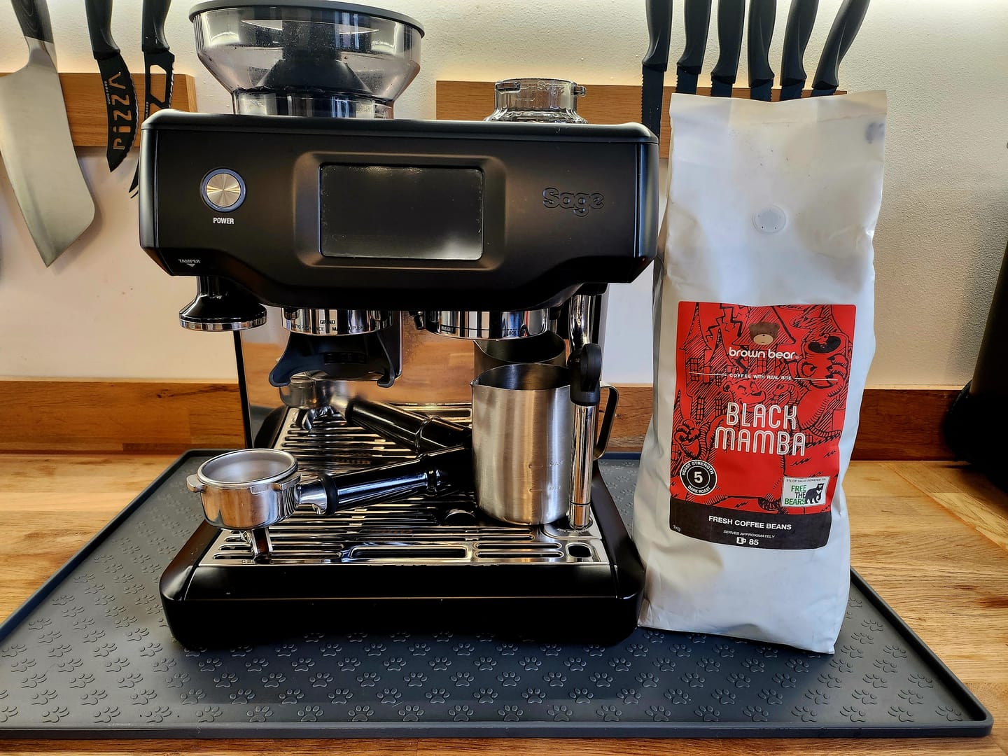 Customer photo review of Strong Dark Roast Coffee - Black Mamba - High Caffeine