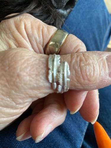 Customer photo review of Feather From An Angel Ring