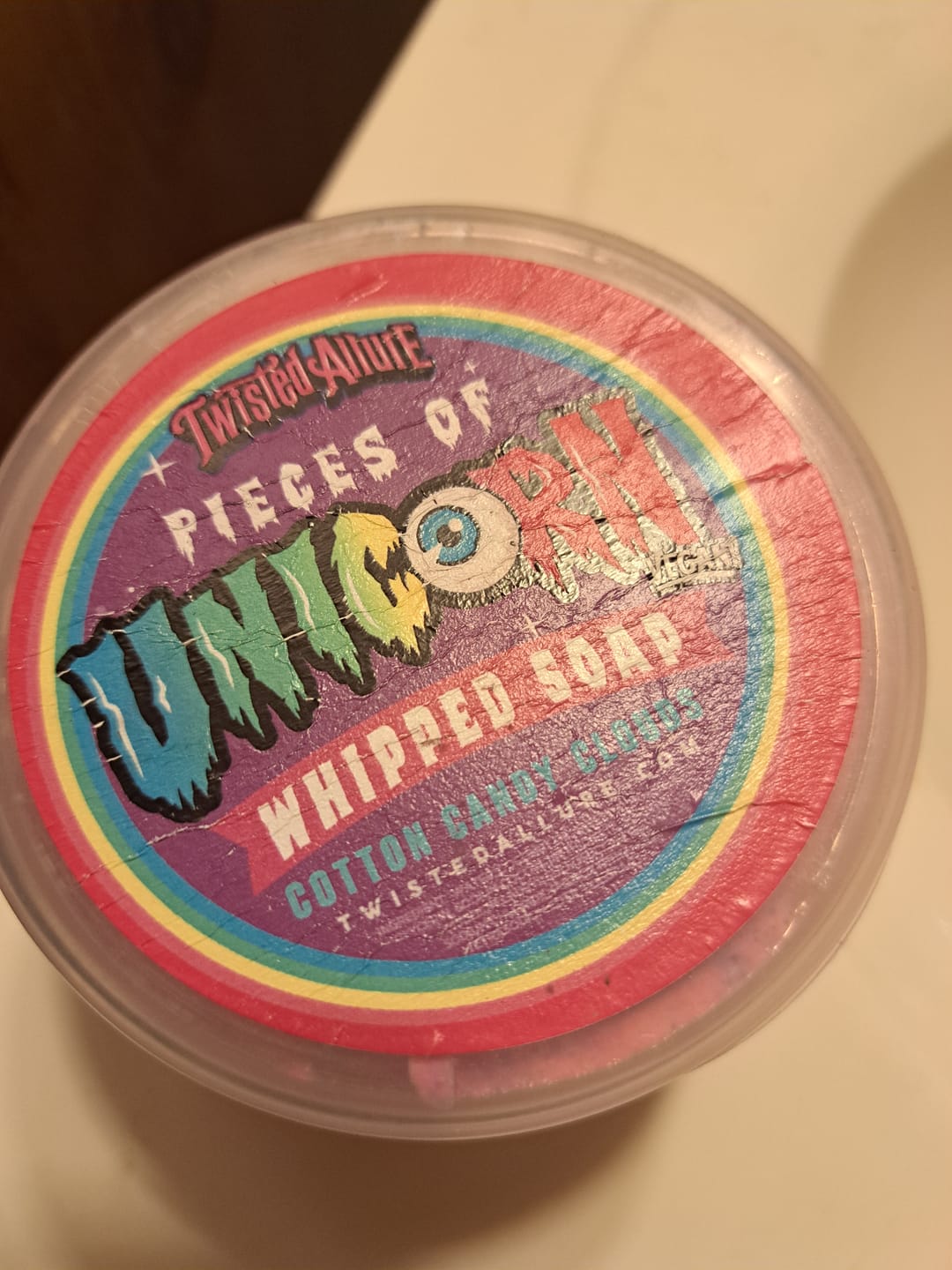 Customer photo review of Pieces of Unicorn Whipped Soap