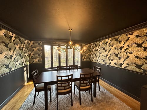 Customer photo review of Modern 15-Light Gradient Glass Globe Branch Chandelier