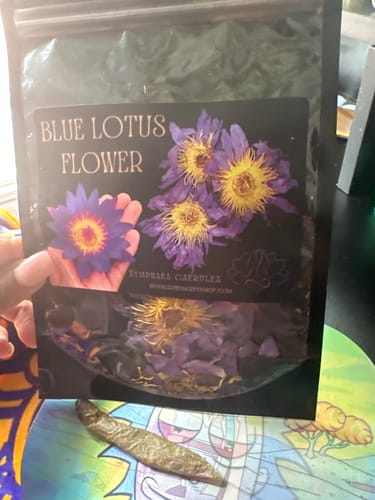 Customer photo review of Whole Blue Lotus Flower