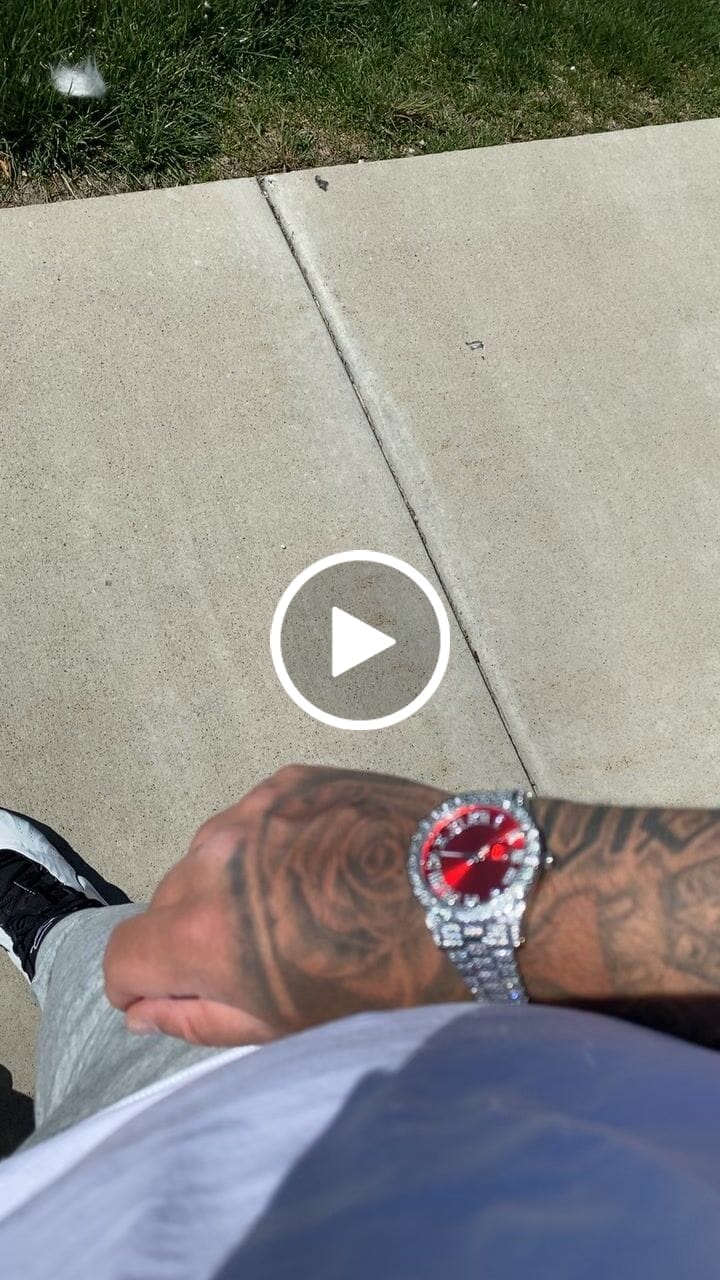 Customer video review of Ruby Numeral Dial Diamond Simulant Watch - Silver