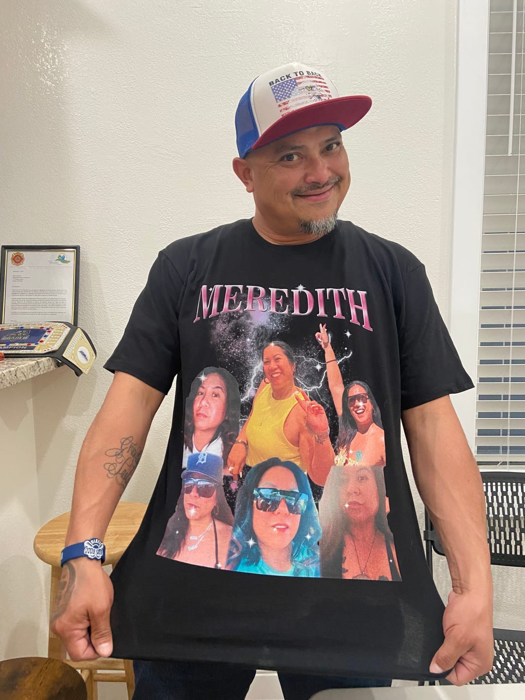 Customer photo review of Custom Vintage Tee
