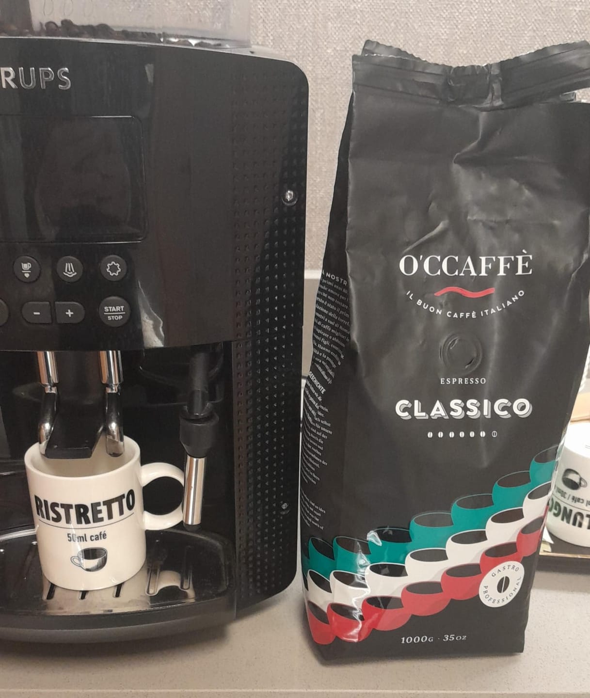 Customer photo review of Occaffe Grano Espresso Classico Professional 1kg