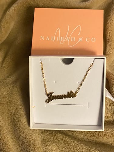 Customer photo review of Personalized Name Necklace