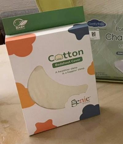 Customer photo review of Getha Genie Baby Dino Crib Bedsheet/Pillow Case/Bolster Case [Ala-Carte]