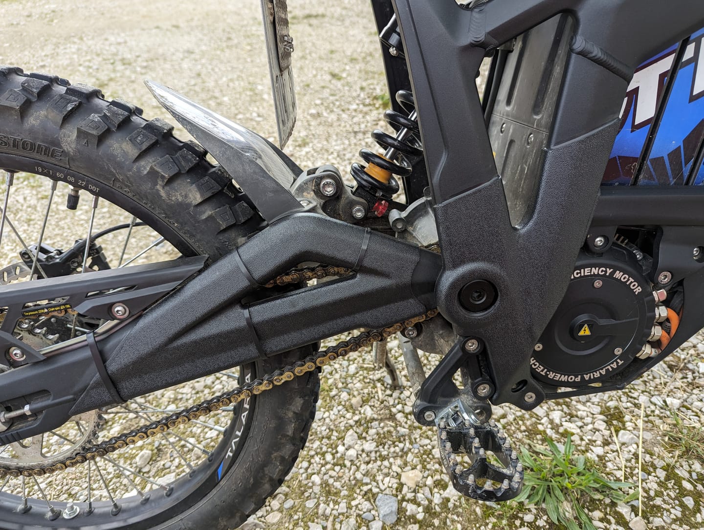 Customer photo review of Talaria Frame / swing-arm protection covers