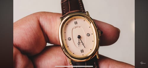 Customer photo review of Oval Bubble Diamond Watch