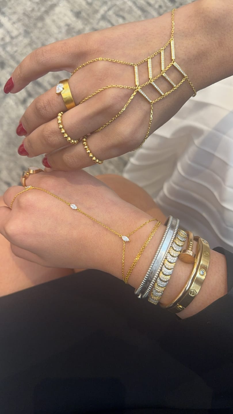 Customer photo review of Amber Hand Chain